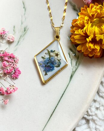 Przepiękny naszyjnik z bukietem kwiatów - idealny prezent, Blask Natury