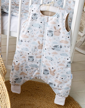 Śpiworek Ze Skarpetkami Ocieplany 2.5 TOG Bawełna LEA od BabyU, Sleepdo