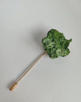 Oliwkowa broszka chmurka- Stambulskie Chmury 7, Agata Blaszkowska Jewelry