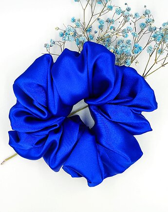 Scrunchie satyna cornflower valley, Kate HomeMade