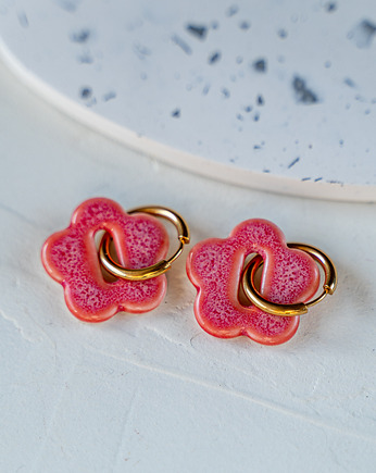 Kolczyki porcelanowe FLOWER