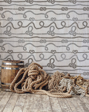 Powtarzalny szablon malarski / ROPE KNOTS, Szablony Nakleo