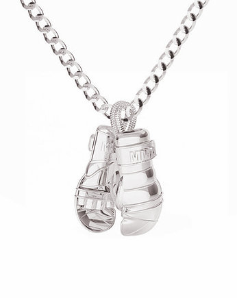 Naszyjnik męski FIGHTER- srebro, złoto, ISSI Jewelry