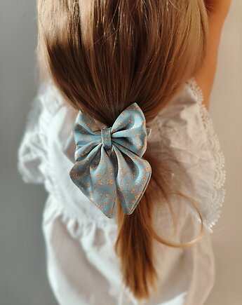 Gumka jedwabna z kokardą MINI scrunchie morning blossom, Capillum