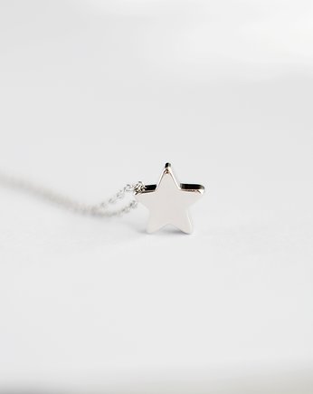Rhodium Plated Star Necklace, Le Boho Bleu