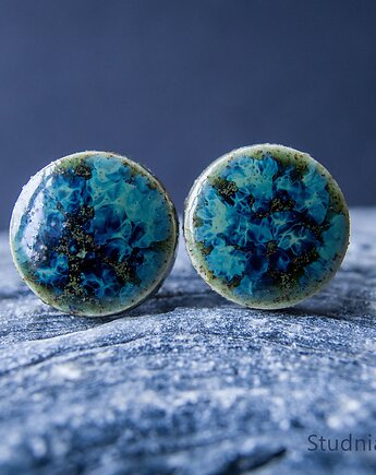 Kolczyki ceramiczne 8 mm, studnia ceramiczna