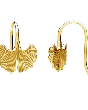Kolczyki GINKO- srebro, złoto ,różowe złoto, ISSI Jewelry
