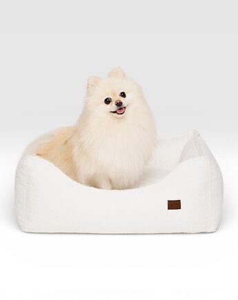 Legowisko Kanapa Boucle biała Premium  Pieski Dwa, Pieski Dwa