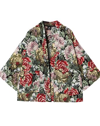 Cara - Kimono z żakardowej tkaniny w kwiaty, ZNA
