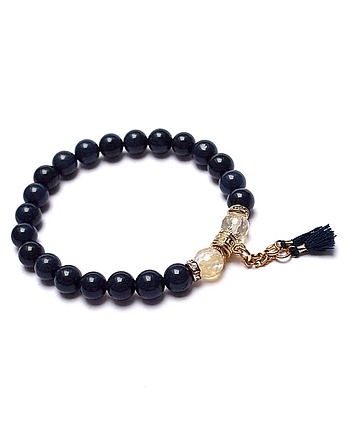 Navy blue  /troki/  vol. 10 - bransoletka, KiKa pracownia