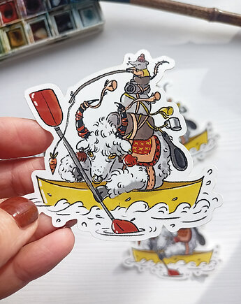 Naklejka winylowa kajak, Lipove Studio