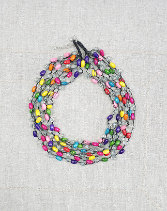 7019 Kolorowy naszyjnik boho, kama4you