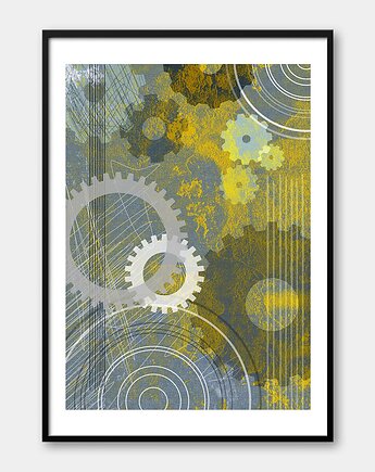 Plakat industrialny - Industrial no. 11 - z serii INDUSTRIAL, Pracownia Och Art