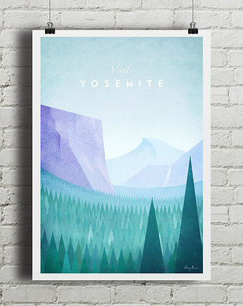 Yosemite - vintage plakat, minimalmill