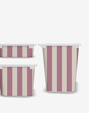 Naklejka na pojemniki Trofast Ikea pasy naklejki w paski, Makatka i kropka