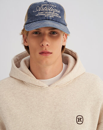 Czapka truckerka VINTAGE TSC niebieska, HARP TEAM