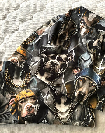 KOMPLET _ czapka + komin w pieski, MOJAMAJA