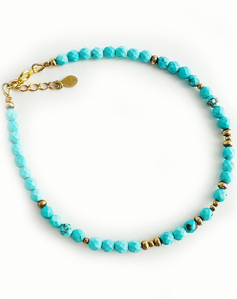 Jasno Turkusowa Bransoletka, kamienie naturalne TURKUS