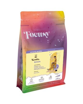 Kawa ziarnista KENIA Kiruru  soczysty przelew 250 g, Focusy