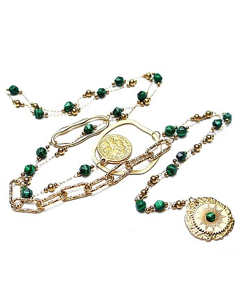 Sautoir /Malachity/ 07.01.26 - długi  naszyjnik, KiKa pracownia