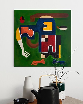 ORYGINAŁ. Obraz na płótnie - Kształt postaci 1, 50x50 cm, Gosia Sendlewska