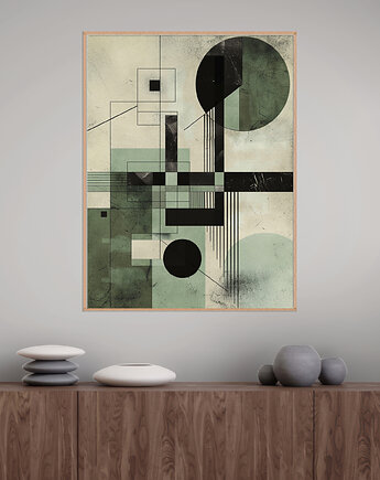 Geometria natury - Plakat, druk - Minimalizm, Boho, Loft #29, Black Sapphire Art