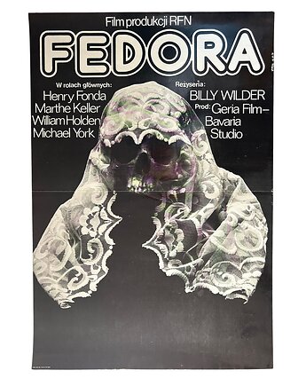 Oryginalny plakat filmowy Fedora 1979 Projekt: Jakub Erol, RiskyWalls