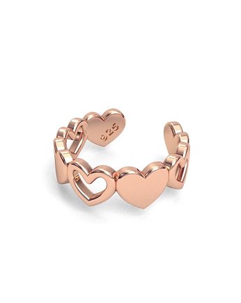 Nausznica SERCA -srebro,złoto,róż, ISSI Jewelry