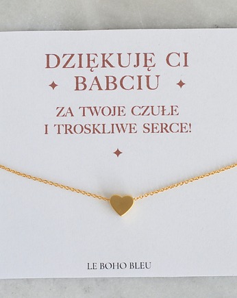 Dla Babci - Naszyjnik z Serduszkiem, Le Boho Bleu
