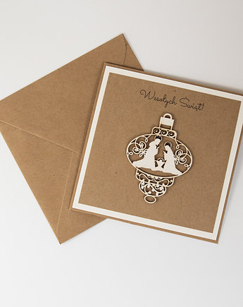 Kartka świąteczna szopka, Papiernik