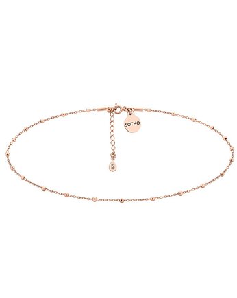 Choker z różowego złota z kuleczkami, SOTHO
