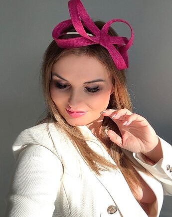 Fascynator MONO amarant  / inne kolory, MONIKA SAXTON LUXURIOUS MILLINERY