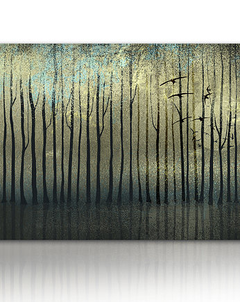 OBRAZ NA PŁÓTNIE - 120x80cm - ABSTRAKCJA HORYZONT, LUdesign gallery