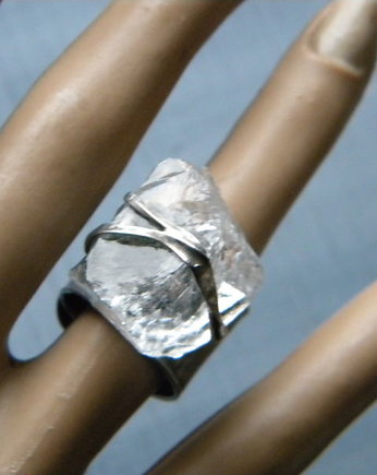 zam Roman Ancient Ring ;) surowy kryształ górski, Beata Trotter