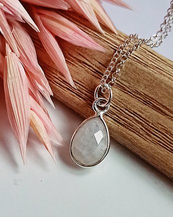 Naszyjnik Kamień Księżycowy Srebro 925, Loa Jewellery