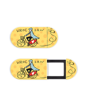 Zaślepka na kamerę laptopa, Wrocław Rower, zasłonka na kamerę, Gliniana Kura