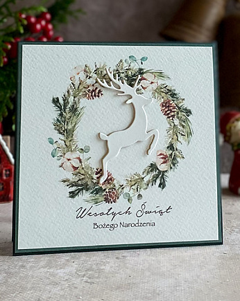 Personalizowana kartka na Boże Narodzenie, BN 24B, Anna Art and Crafts