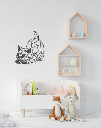 GEOMETRYCZNE ZWIERZĘTA drewniane obrazy na ścianę, smxdsgn