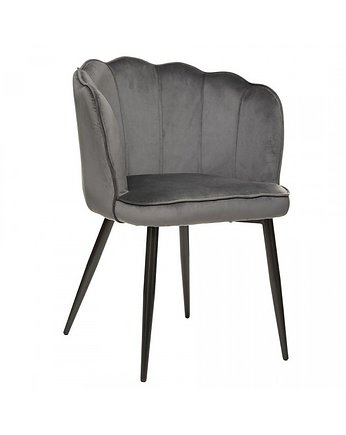 Krzesło Tapicerowane Shell Dark Grey, MIA home