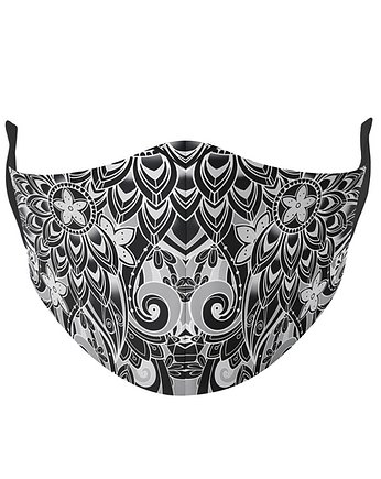 Maseczka 3-warstwowa wielorazowa KWIATY, dirrtytown clothing