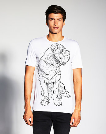 Neapolitan Mastiff Dog Men's T-shirt white, SELVA