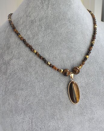 Tygrysie oko hematyt choker, KEIT