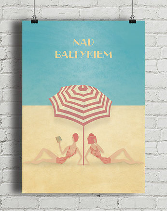 Nad Bałtykiem - plakat fine art, giclee, minimalmill