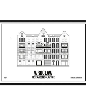 Plakat Wrocław - Przedmieście  - sitodruk, Pracownia Witryna