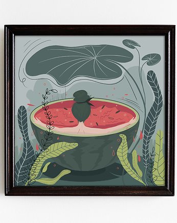 Watermelon - plakat 30x30, Justyna Mioduszewska