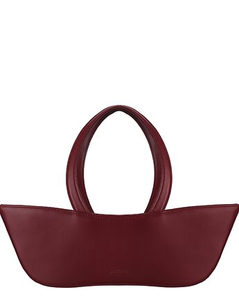 Torebka skórzana AMELIA - BURGUND, JO MAXX