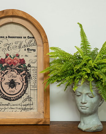 RUSTYKALNA DEKORACJA ŚCIENNA, PSZCZOŁA, VINTAGE, Retro Styl, ORNAMENTI