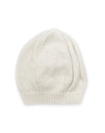 Lekka poszerzana  damska czapka beretowa z alpaki, Holy Alpaca Knit