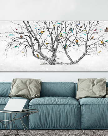 Obraz na płótnie pejzaż, DRZEWO ŻYCIA-150x60cm, LUdesign gallery