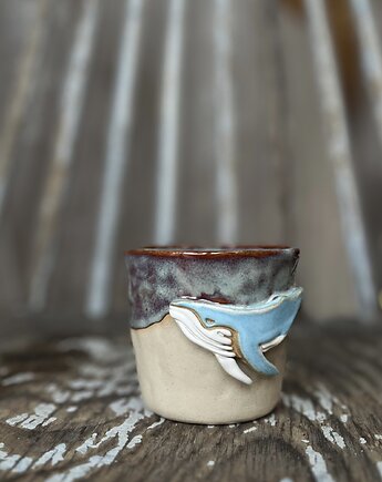 Ceramiczna czarka z wielorybem, ceramic bubble